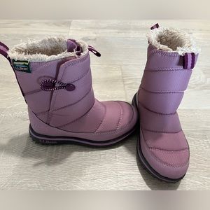 Kids LL Bean Ultralight Purple Winter Boots Size 12